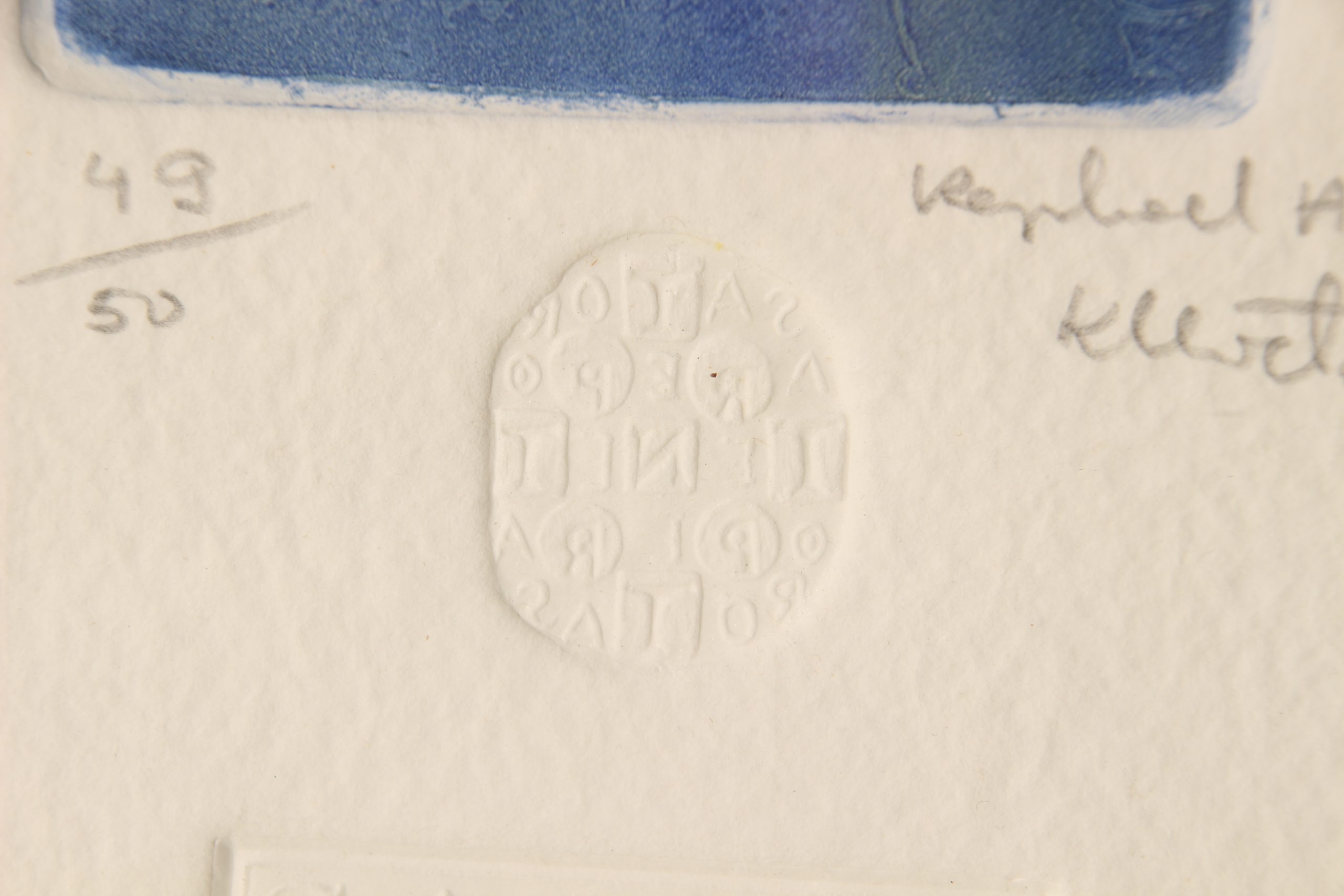 Raphael Augustinus Kleweta Estampe sur papier – Image 6