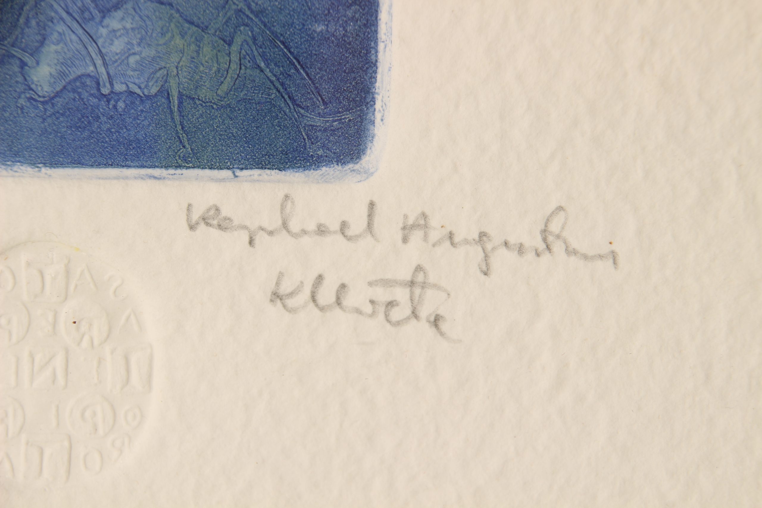 Raphael Augustinus Kleweta Estampe sur papier – Image 2