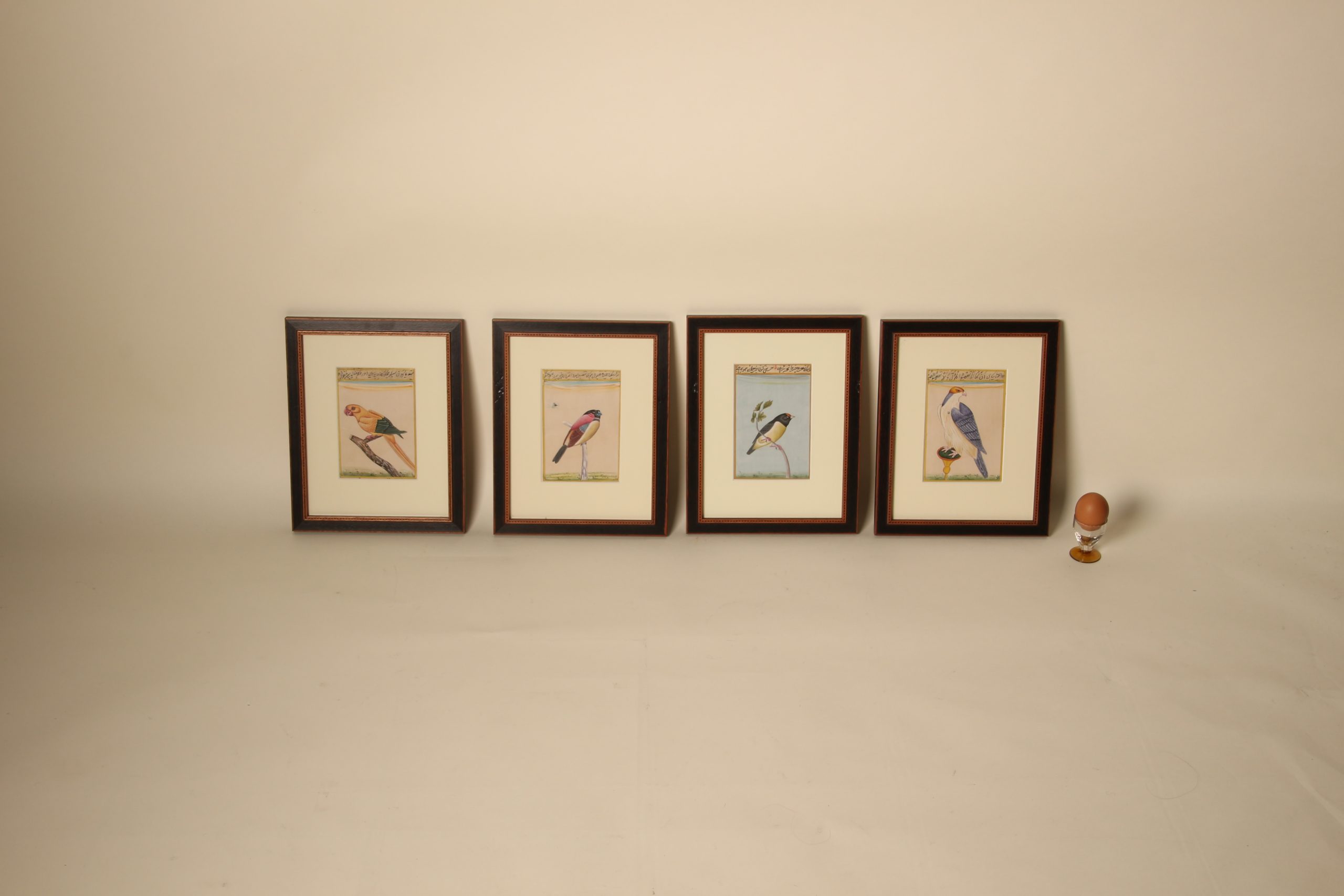 Lot de quatre aquarelles indiennes de Jaisalmer