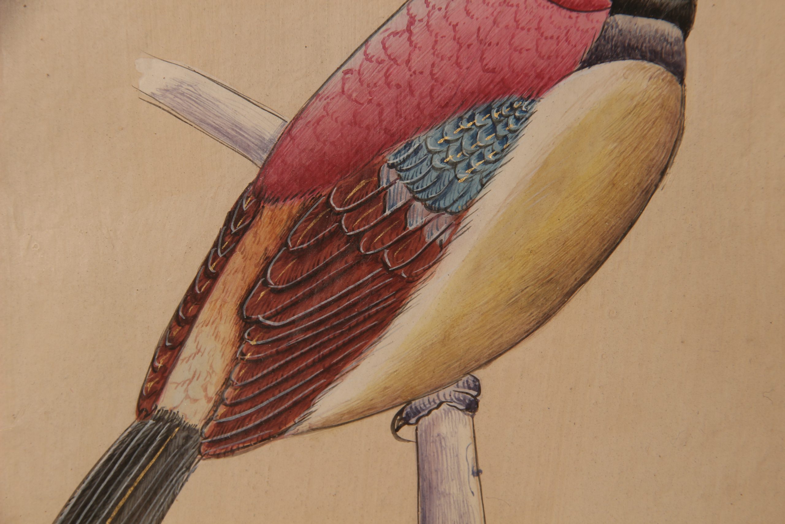 Lot de quatre aquarelles indiennes de Jaisalmer – Image 10