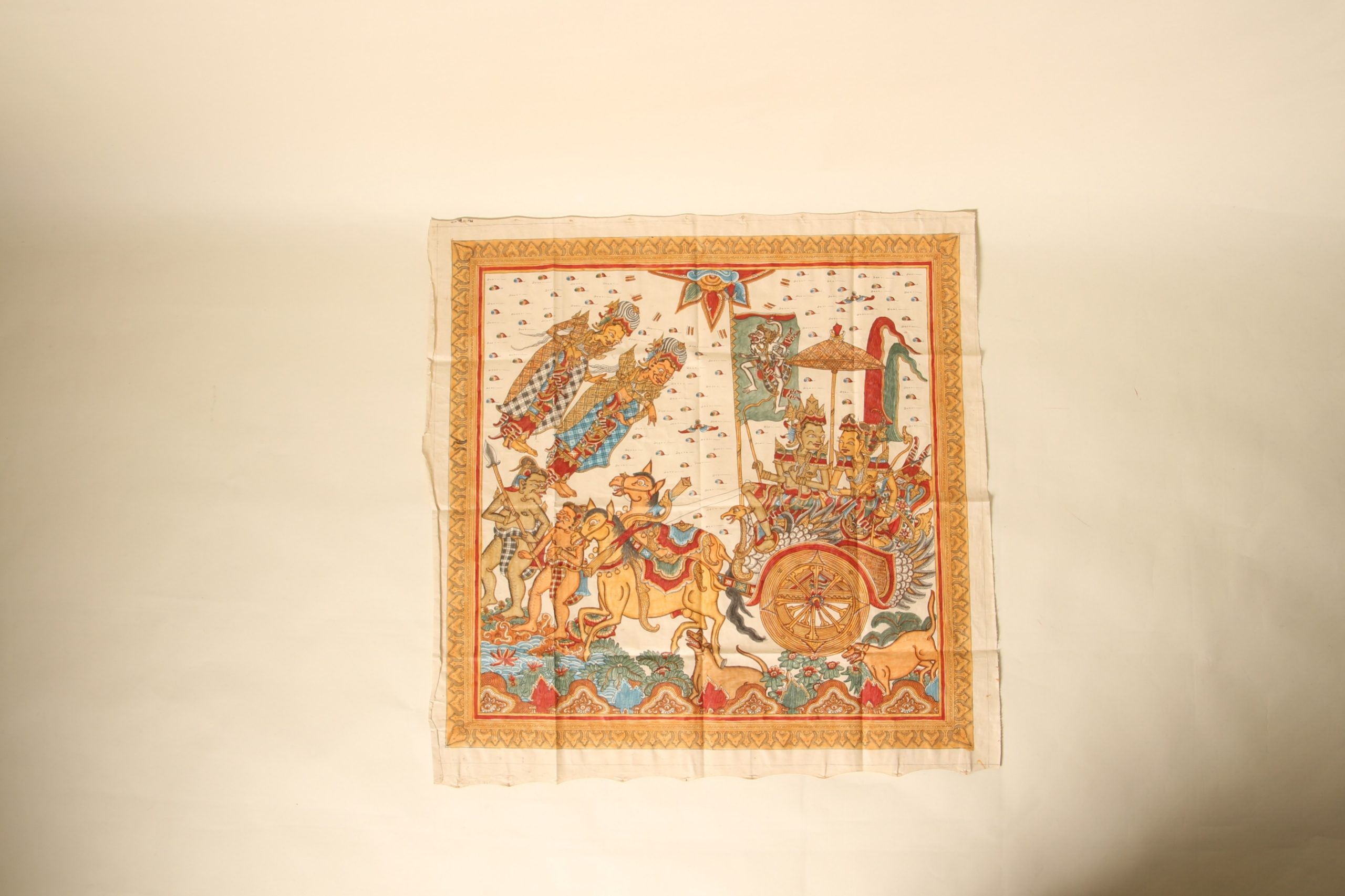 Toile de Kamasan Balinaise peinte à la main – Image 3