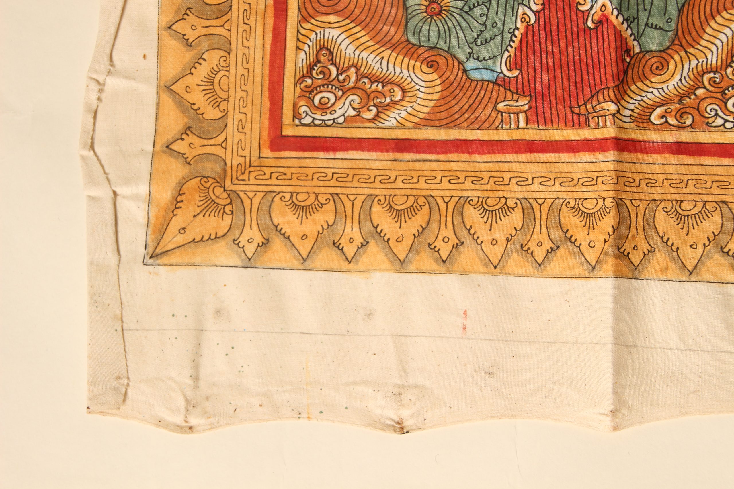 Toile de Kamasan Balinaise peinte à la main – Image 9