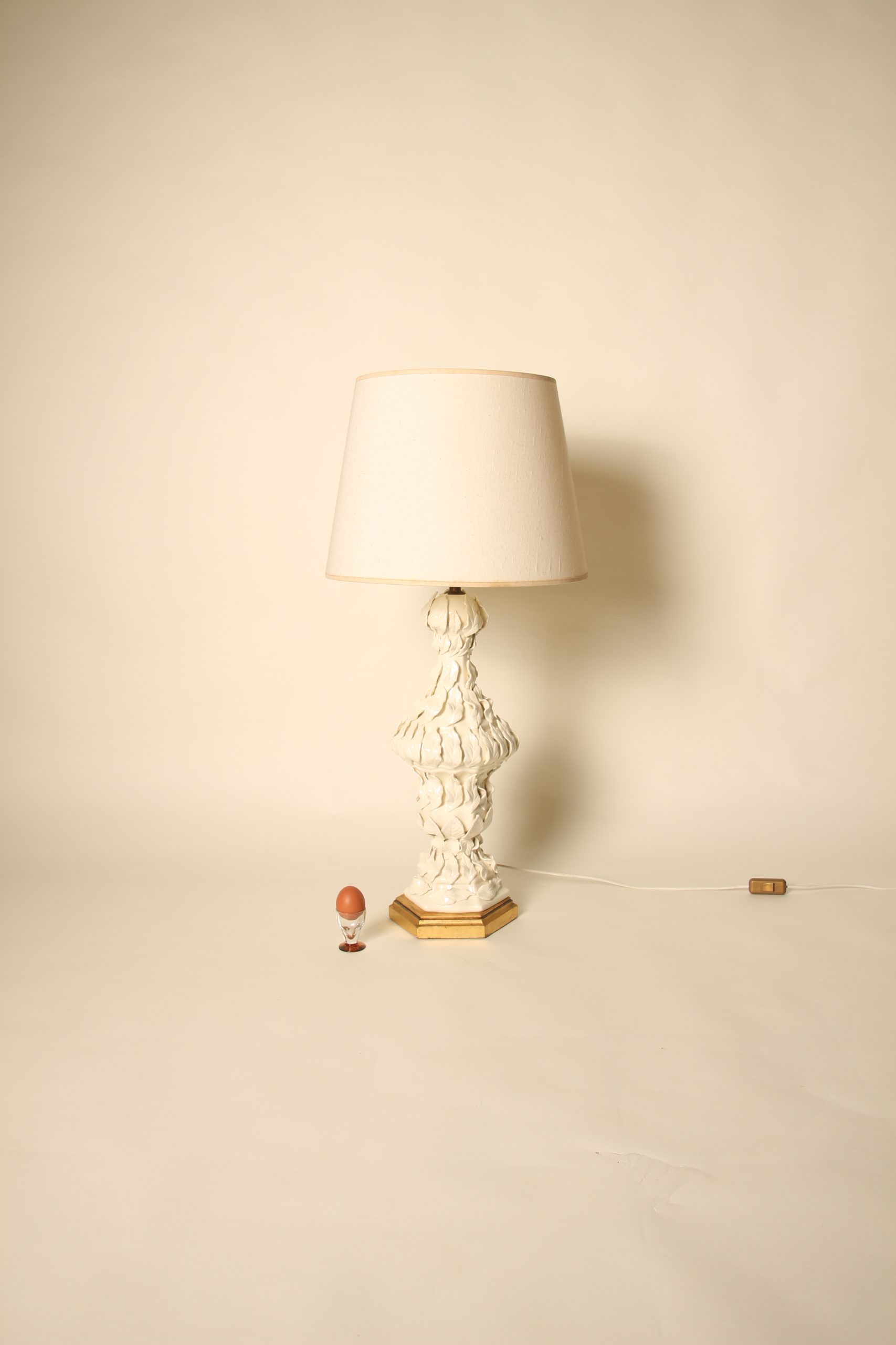 Pied de lampe XL en céramique de Manises
